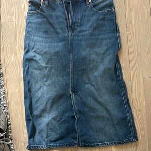 Classic Blue Denim Skirt